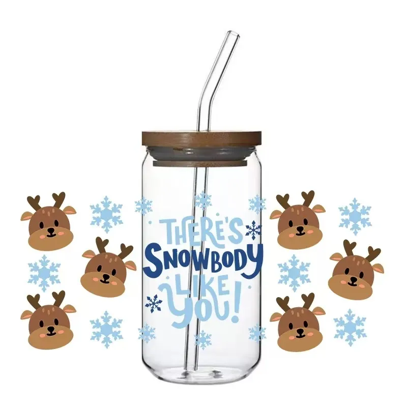 Cad iad na nótaí iarratais le haghaidh greamáin aistrithe cupán gloine 16oz?