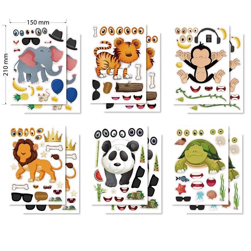 Greamáin Jigsaw Puzzles Ainmhithe Cartún